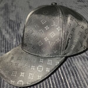Elegant Black Monogram Cap
